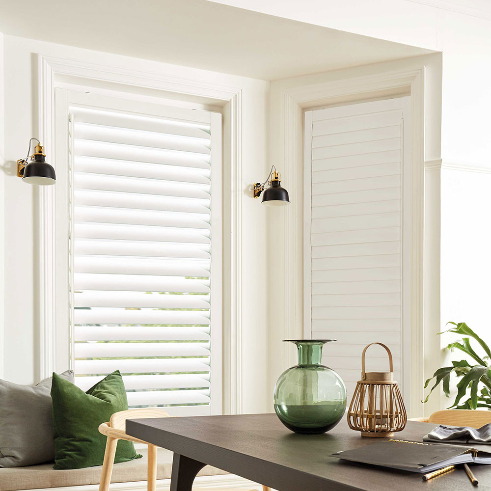 Perfect Fit Shutter Blinds Lite Cotton White Dine